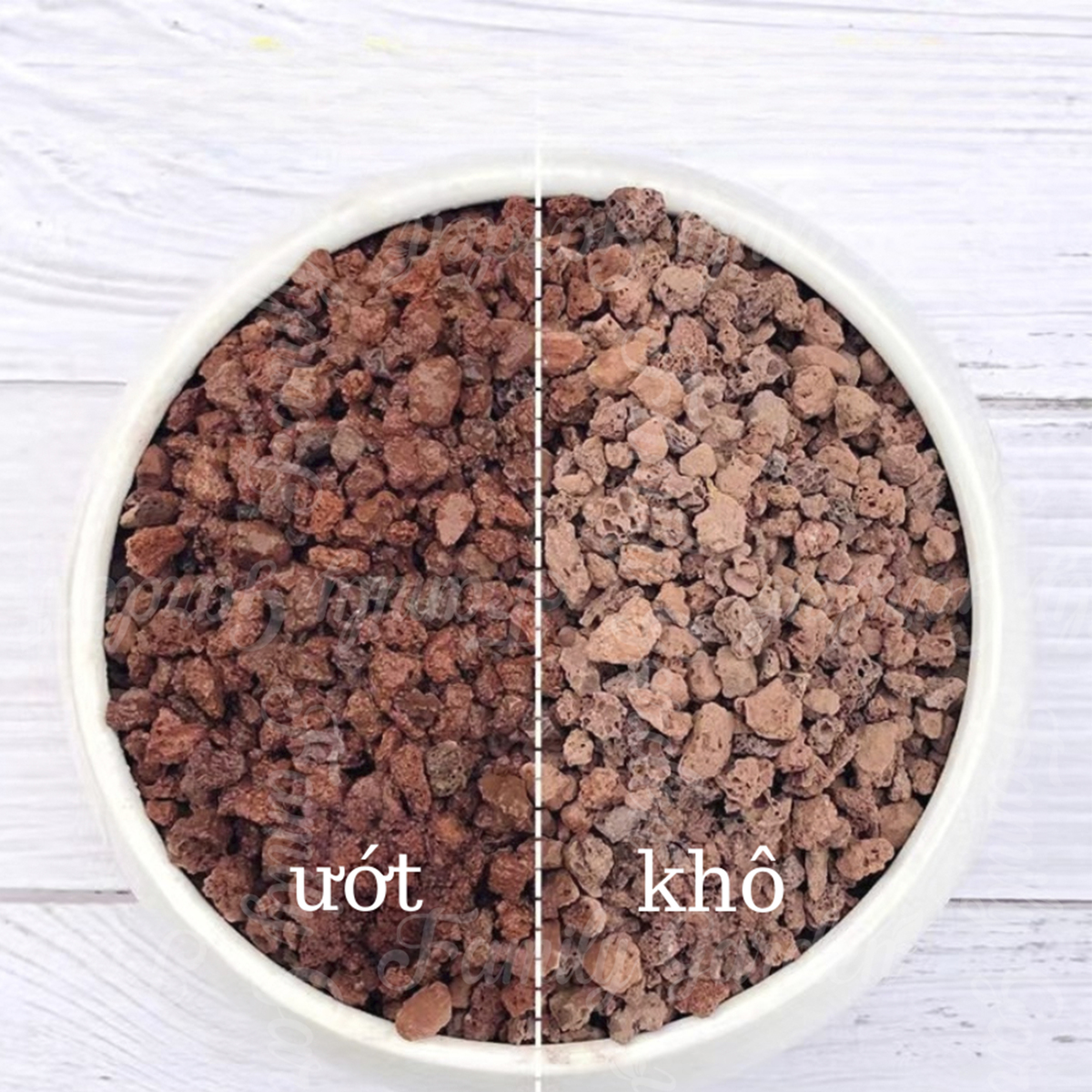 Bao 20kg đá nham thạch lava có khả năng thoát nước và giữ ẩm tốt