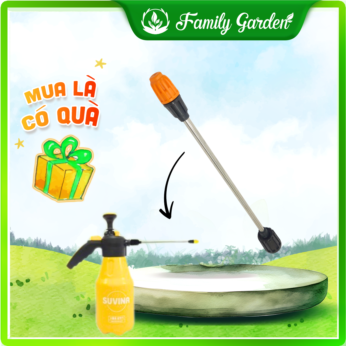 Vòi nối dài có tính năng nổi bật dành cho bình xịt tưới cây