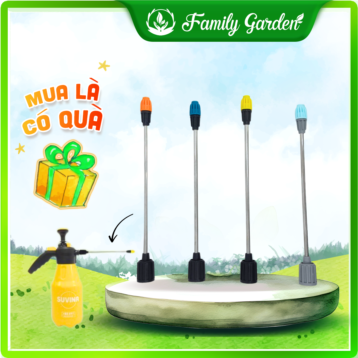 Vòi nối dài bình xịt tưới cây chuyên dụng dành cho nông nghiệp - Độc quyền Family Garden